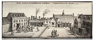 Wenceslas Hollar - Arundel House, from the N.