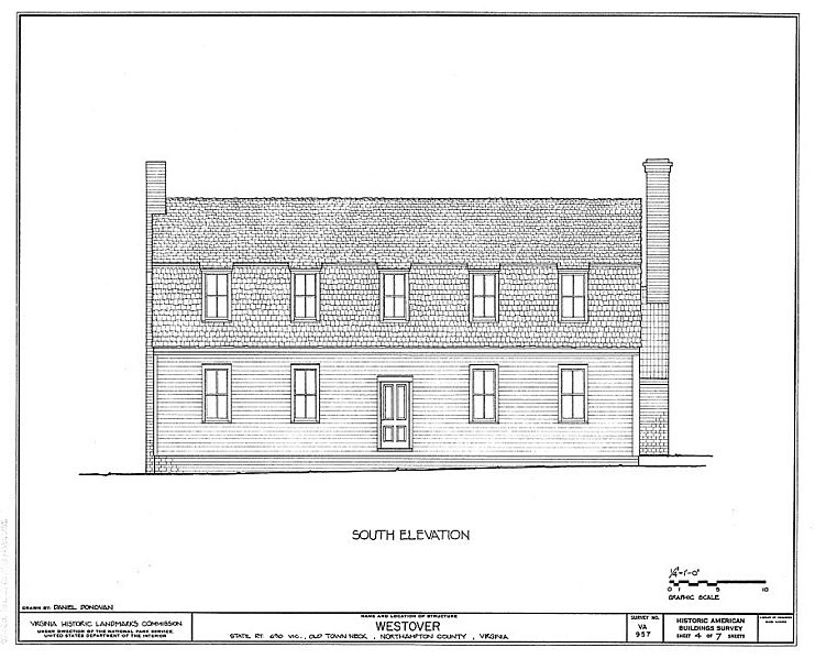 Westover Eastville HABS VA1