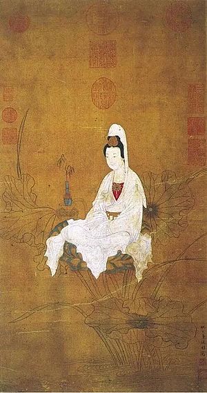 White Robed Guanyin, painting by Qiu Zhu