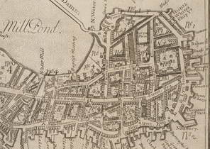 1743 NorthEnd Boston map WilliamPrice