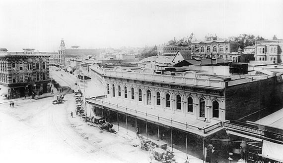 1887 View of the Downey Block