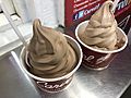 2019-05-03 22 07 55 Two large servings of chocolate soft-serve ice cream from Carvel in Arlington County, Virginia