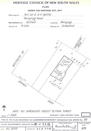 281 - Bonnyrigg House - PCO Plan Number 281 (5045030p1)