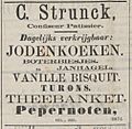 Advertisement for Jodenkoeken - 1972
