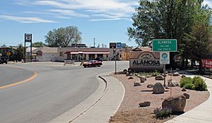 Entering Alamosa from the east