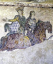 Eleanor with her youngest son, King John