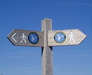 Anglesey Coastal Footpath sign