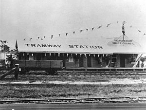 Beaudesert Tramway Station 1927