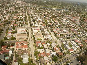 The Belmont Heights neighborhood of Long Beach, California, looking north.