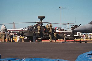 Boeing Apache attack helicopter at the 2001 Avalon Airshow