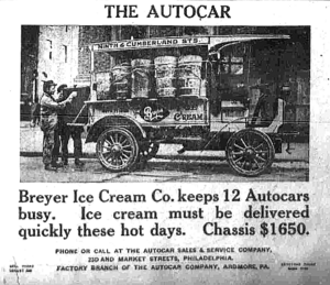Breyer ice cream truck newspaper