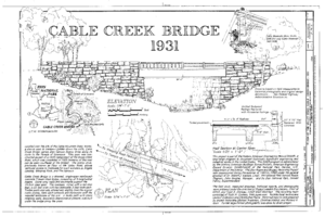 Cable Creek Bridge 1