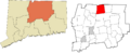 Capitol Region incorporated and unincorporated areas Enfield highlighted