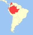 Cebus albifrons distribution