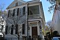 Charleston style house in historic district