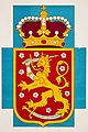 Coat of arms of Finland used in the state flag 1918