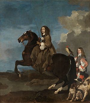 Cristina de Suecia a caballo (Bourdon)