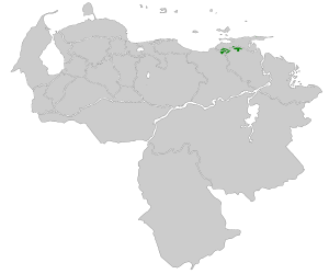 Diglossa venezuelensis map.svg