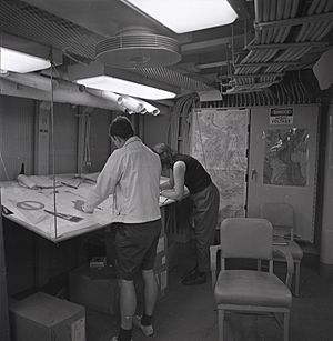 Don Blomquist and Marie Tharp at drafting table
