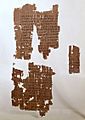 Egerton Gospel - Egerton Papyrus 2 - fragments 1-3 - recto