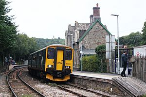 Eggesford - GWR 150244 Exmouth service