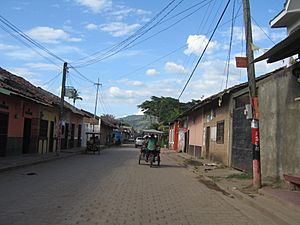 A street in El Sauce.