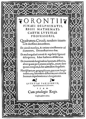 Finé, Oronce – Quadratura circuli, 1544 – BEIC 99133