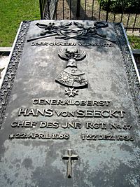 Hans von Seeckt Grabplatte