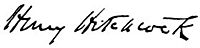 Henry Hitchcock (1829-1902) signature