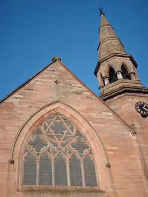 Ibrox Church window and Spire - geograph.org.uk - 733712
