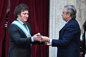 Javier Milei y Alberto Fernández1