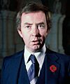 Joe Clark being interviewed 1979 crop