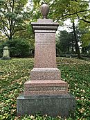 Gravesite of Justice Benjamin Curtis at Mount Auburn Cemetery in Cambridge, Massachusetts
