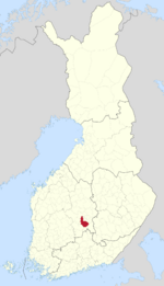 Location of Korpilahti in Finland