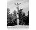 Lands-in-the-sky totem pole, Suquamish, 1963