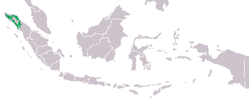 Mapa distribuicao pongo abelii