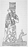 Marduk and his dragon Mušḫuššu, from a Babylonian cylinder seal