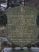 Memorial to Bramwell Booth