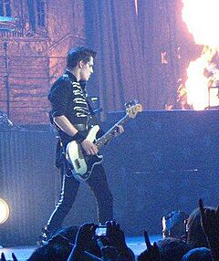 Mikey Way performing
