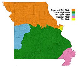 Missouri physiography provinces 1