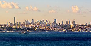 Modern Istanbul skyline