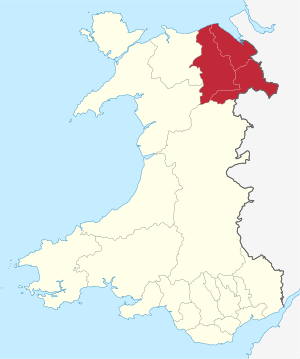 North East Wales Map