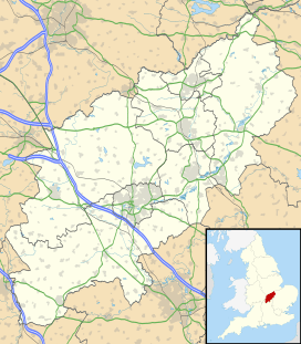Map showing the location of Rockingham Forest