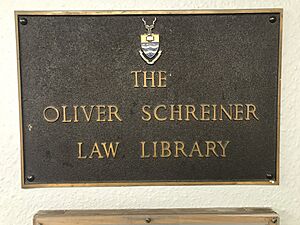 Oliver Schreiner Law Library