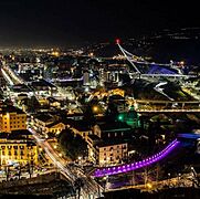 Panorama Cosenza notturno