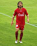 Piermario Morosini playing for Livorno in 2012