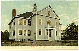 PostcardChesterCtHighSchool1906to1916