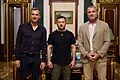 President Zelenskyy met with UNITED24 ambassadors Andriy Shevchenko and Liev Schreiber