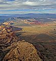 Red Rock Canyon National Conservation Area aerial