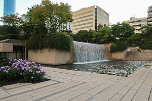 Robson Square Waterfall view 2018